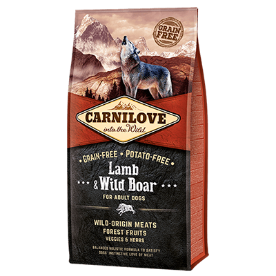 Carnilove ძაღლის ბატკნით & გარეული ტახით, 1კგ